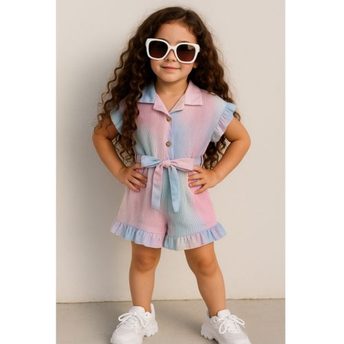 jumpsuit meisje regenboog