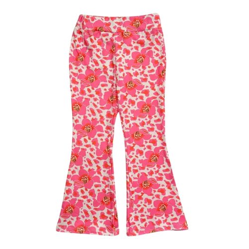 leopard roze bloemen flared