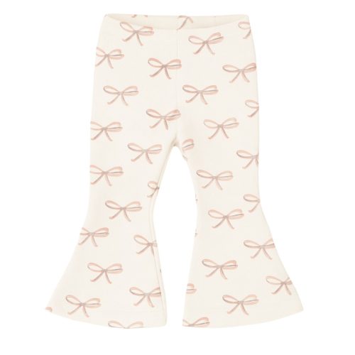 meisje flared pants pink bows