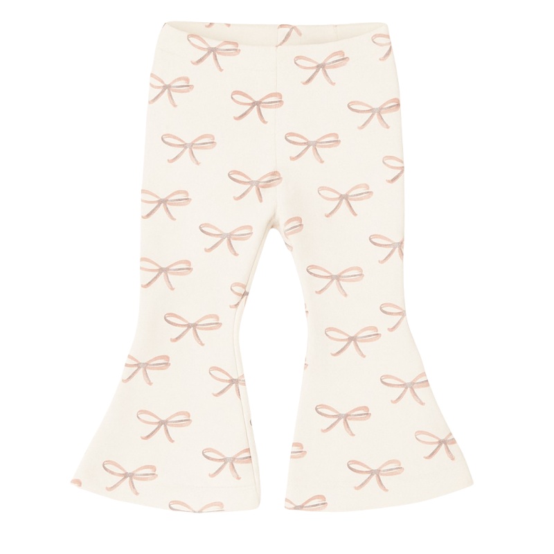 meisje flared pants pink bows