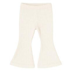 meisje flared pants rib natural beige