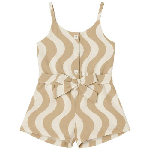 meisje jumpsuit beige zomer