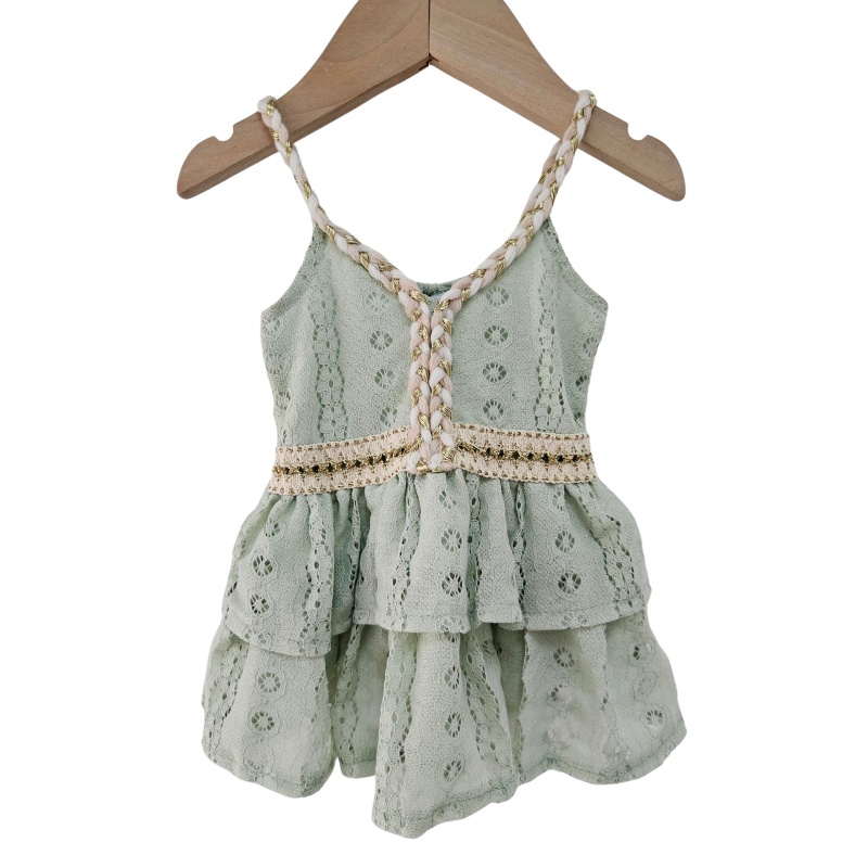 boho jurkje sage groen