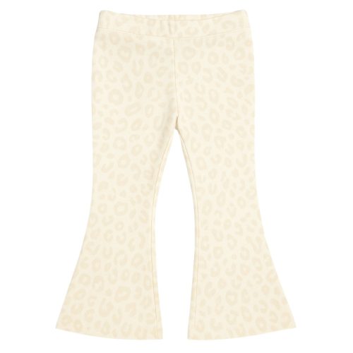 flared pants meisje leopard beige