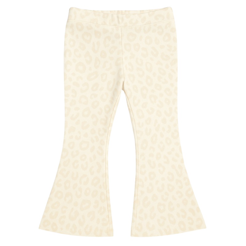 flared pants meisje leopard beige