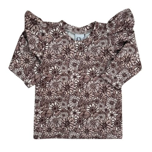 ruffle shirt retro flower
