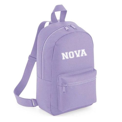 rugzak kind naam lila paars varsity