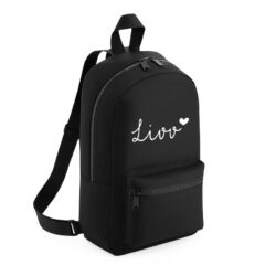 rugzak zwart met naam rugzak zwart met naam