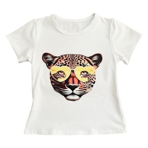 shirt tijger bril geel