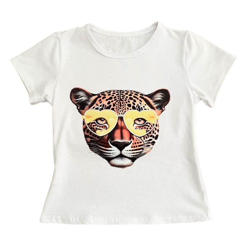 shirt tijger bril geel