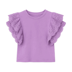 top ruffle lila top ruffle lila
