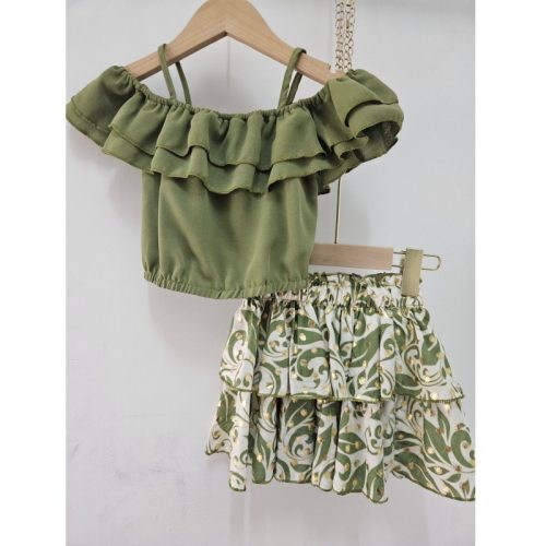 zomer set meisje ibiza groen