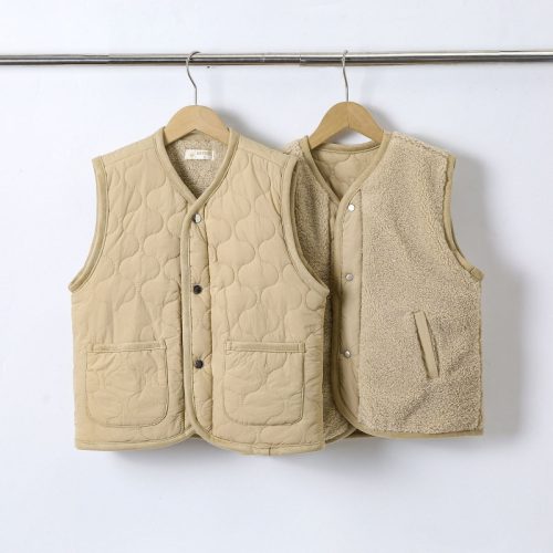 bodywarmer herfst camel teddy
