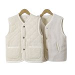 bodywarmer meisje beige