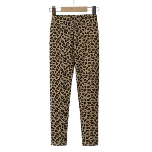 legging leopard camel