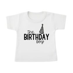 shirt verjaardag jongen birthday boy wit