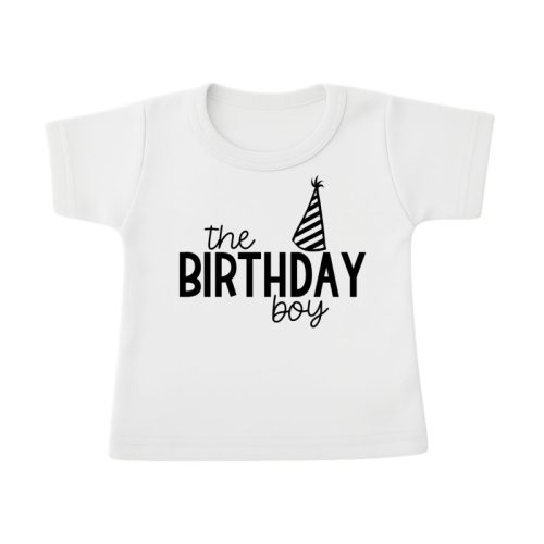 shirt verjaardag jongen birthday boy wit