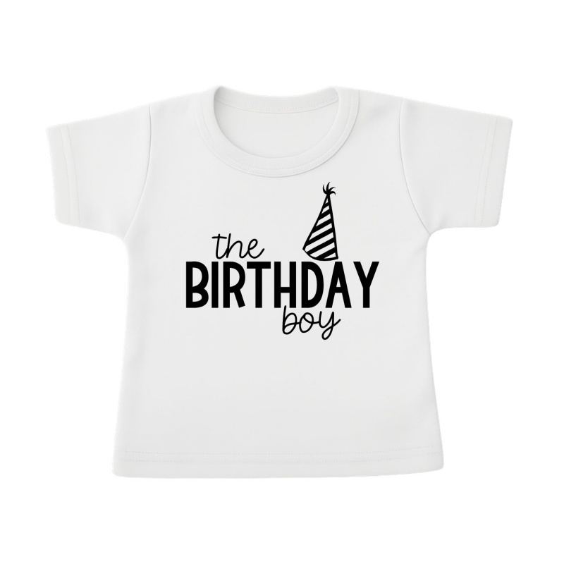shirt verjaardag jongen birthday boy wit