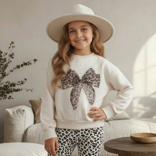 sweater leopard strik beige