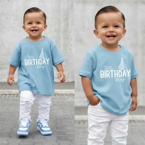 verjaardag shirt jongen birthday boy print