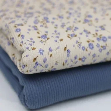 bloemen blauw babykleding
