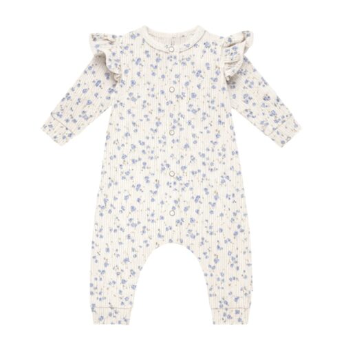 boxpakje baby rib blue flower meisje