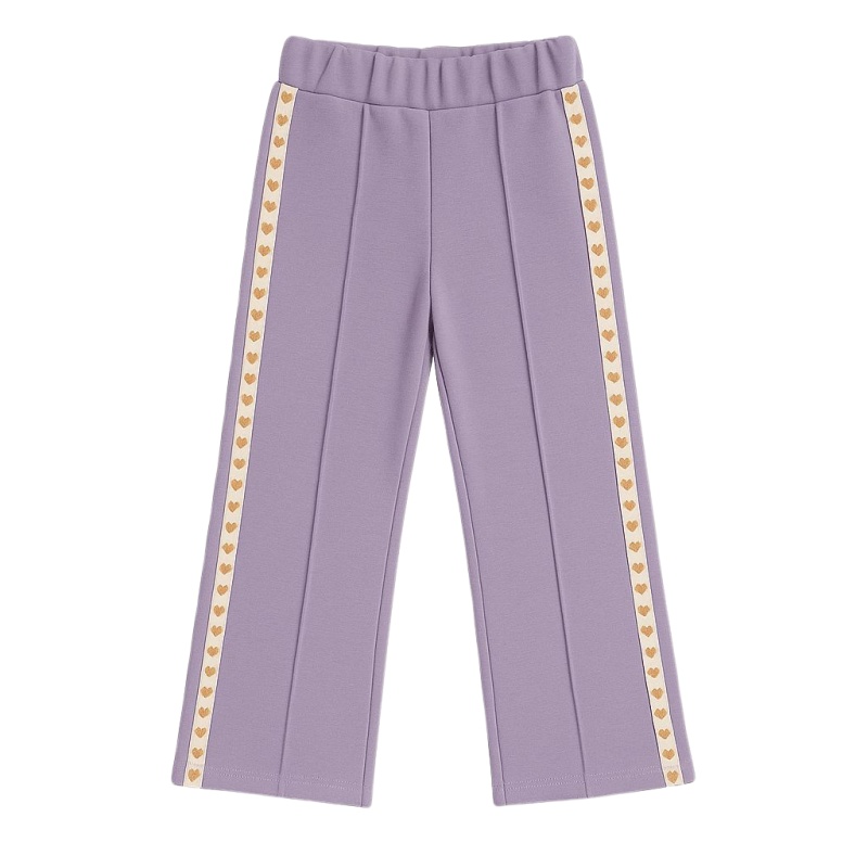 jogger lila kleine hartjes zijkant meisje