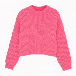 knit sweater meisje donker roze