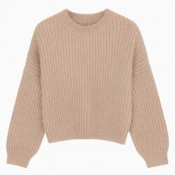 knit sweater meisje taupe beige