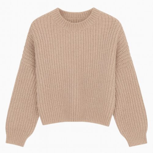 knit sweater meisje taupe beige