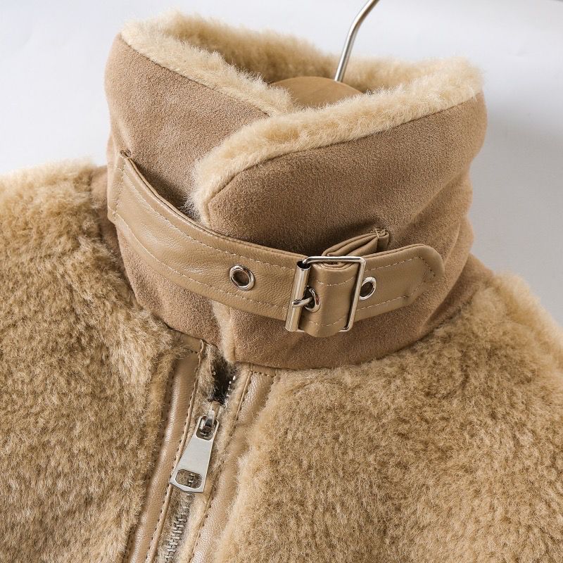 winterjas bont beige meisje