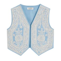 gilet boho blauw meisje