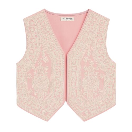 gilet boho roze meisje