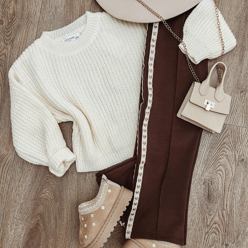 hartjes jogger meisjes bruin hartjes jogger meisjes bruin