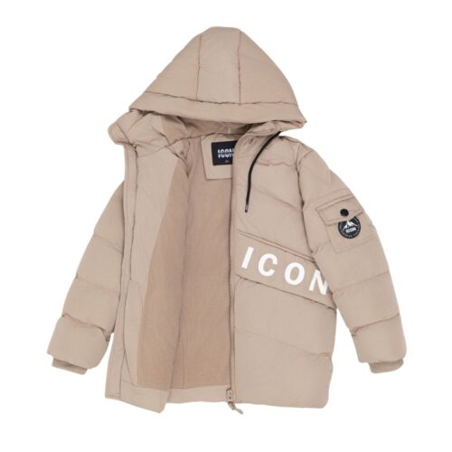 icon jas beige puffer jacket