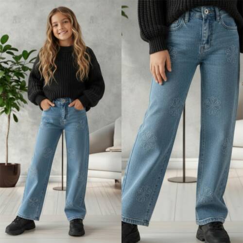 jeans meisjes bloemen (2)