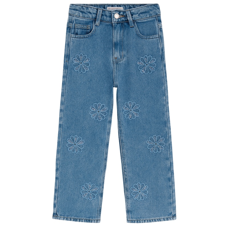jeans meisjes bloemen