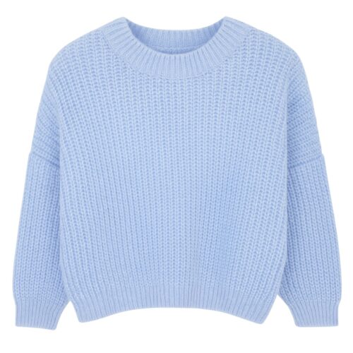 knit sweater lichtblauw meisje
