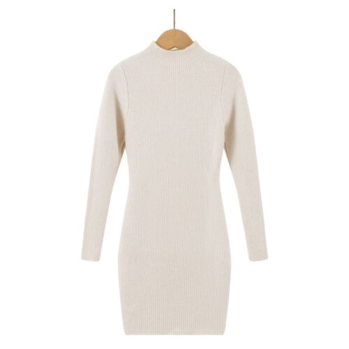 knit sweaterdress beige meisje