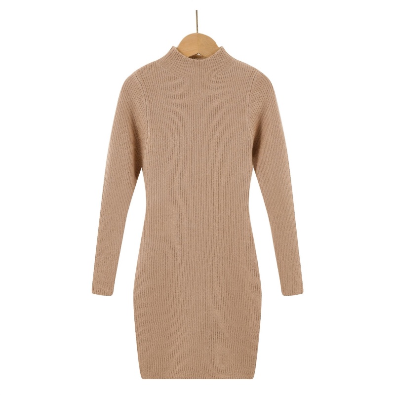 knit sweaterdress taupe meisje