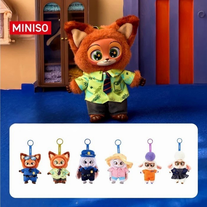 miniso zootopia blindbox pluche