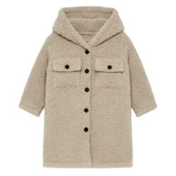 teddy jacket lang beige