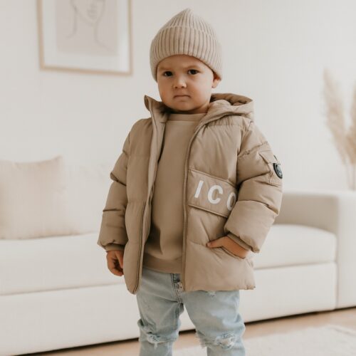 winterjas icon beige jongens