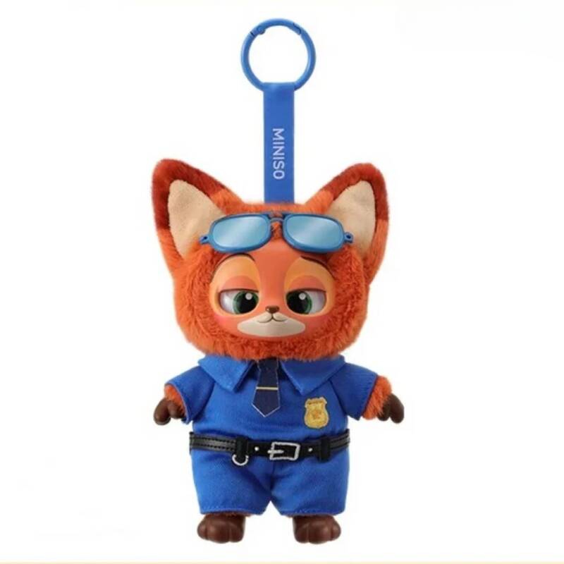 zootopia pluch keychain miniso