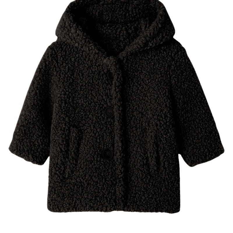 zwarte teddy jas
