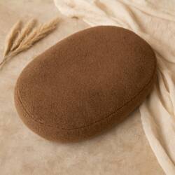 Relaxhoes teddy bruin, zachte wasbare hoes voor voedingskussen 170–190 cm