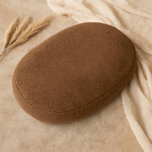 Relaxhoes teddy bruin, zachte wasbare hoes voor voedingskussen 170–190 cm