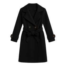Trenchcoat meisjes zwart met warme fleecevoering en strikceintuur – maat 98 104 tm 158 164 Trenchcoat meisjes zwart met warme fleecevoering en strikceintuur – maat 98 104 tm 158 164