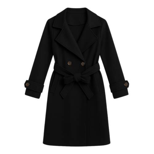 Trenchcoat meisjes zwart met warme fleecevoering en strikceintuur – maat 98 104 tm 158 164 Trenchcoat meisjes zwart met warme fleecevoering en strikceintuur – maat 98 104 tm 158 164