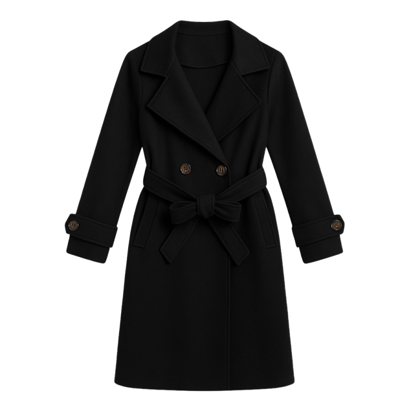 Trenchcoat meisjes zwart met warme fleecevoering en strikceintuur – maat 98 104 tm 158 164 Trenchcoat meisjes zwart met warme fleecevoering en strikceintuur – maat 98 104 tm 158 164